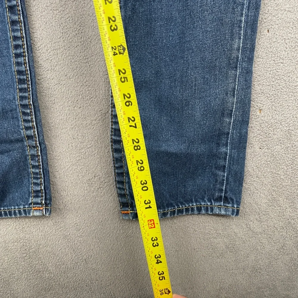True Religion Skinny Section Mens Jeans Blue Cotton Denim Size 29 Made in Mexico